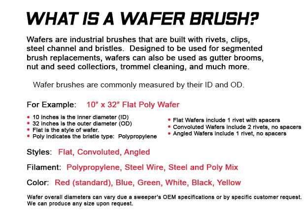 wafer brushes, wafer brush, rotary brushes
